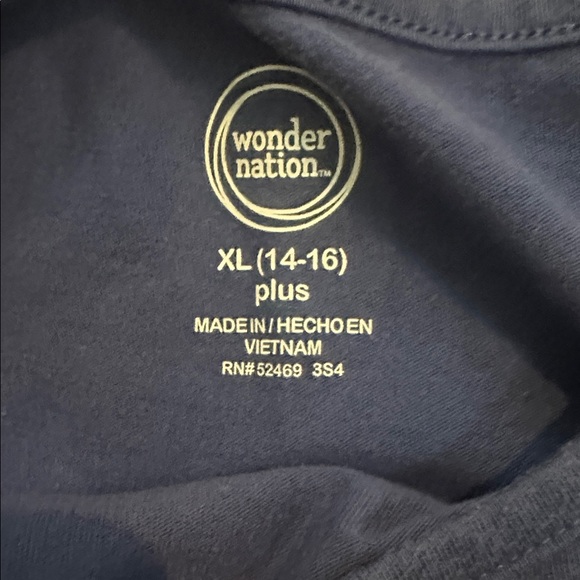 Wonder Nation Dark Blue Plus Size Tee - Picture 2 of 3